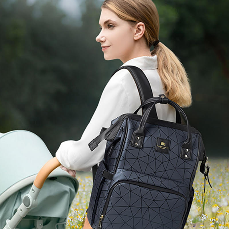 Bolsa Maternidade Multifuncional Impermeável com Carregamento USB - Linha Premium