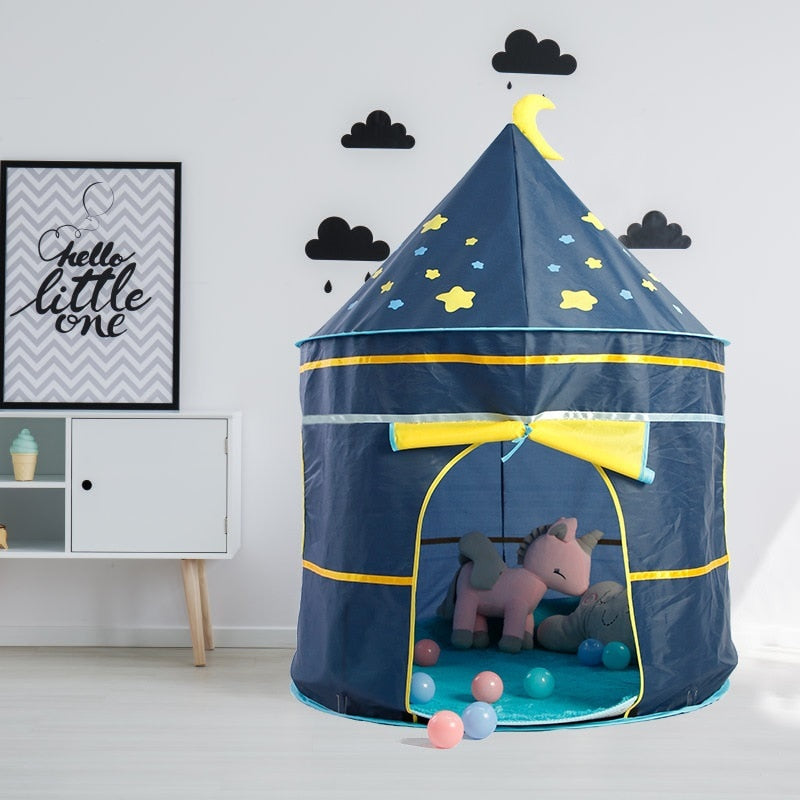 Barraca Castelo Estrelado Tenda Infantil Portátil