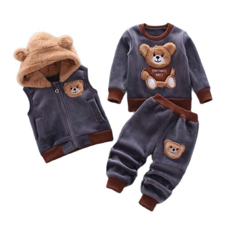 Kit Conjunto Plush Ursinho Infantil
