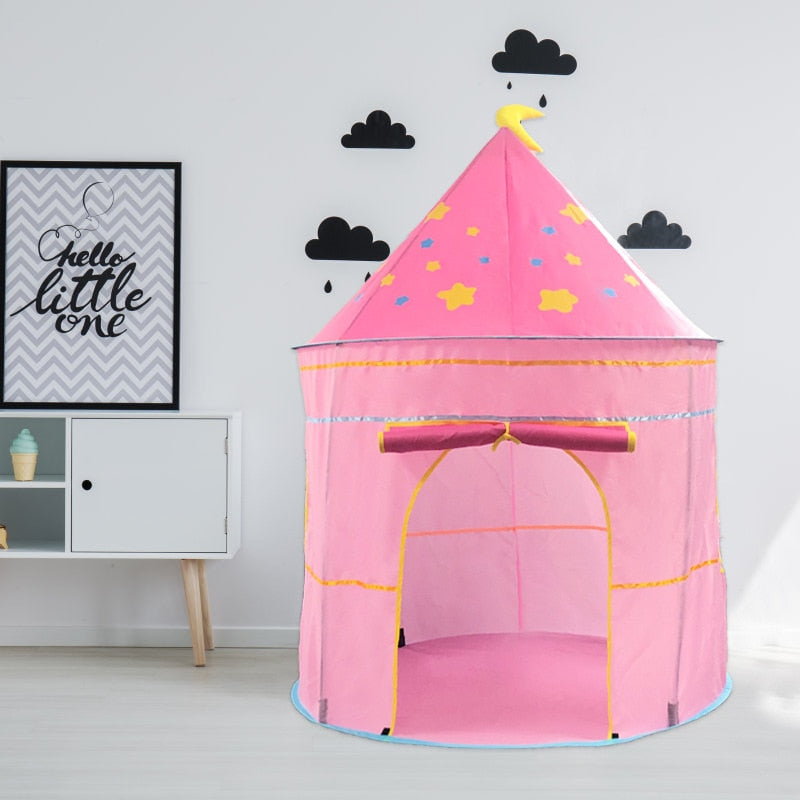Barraca Castelo Estrelado Tenda Infantil Portátil