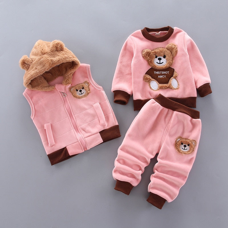 Kit Conjunto Plush Ursinho Infantil